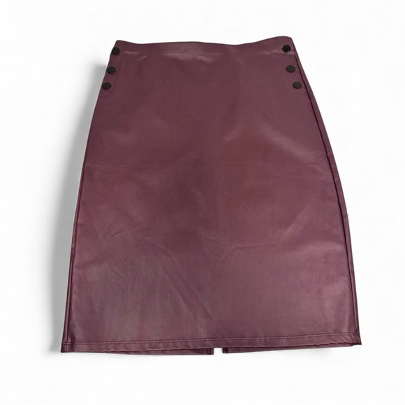 89th & Madison Deep Purple Stretchy Pencil Skirt Size Medium - Picture 2 of 8